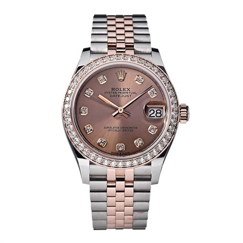 rolex oyster perpetual datejust rose gold ladies|rolex datejust 31mm everose gold.